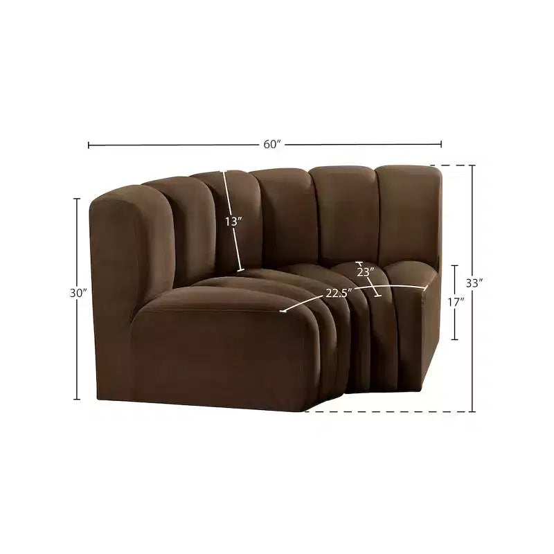 Arc Velvet Modular Sofa