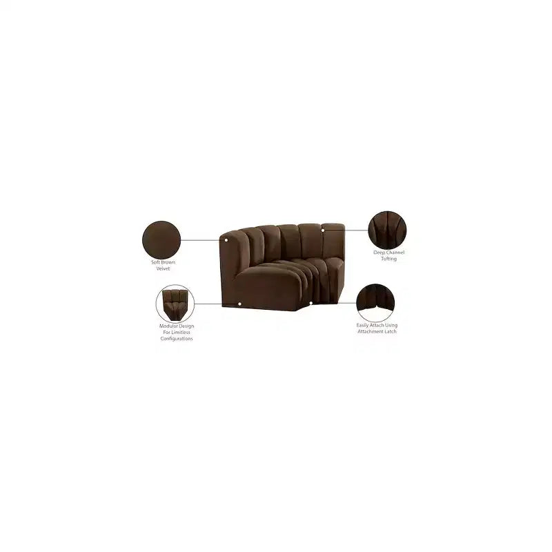 Arc Velvet Modular Sofa