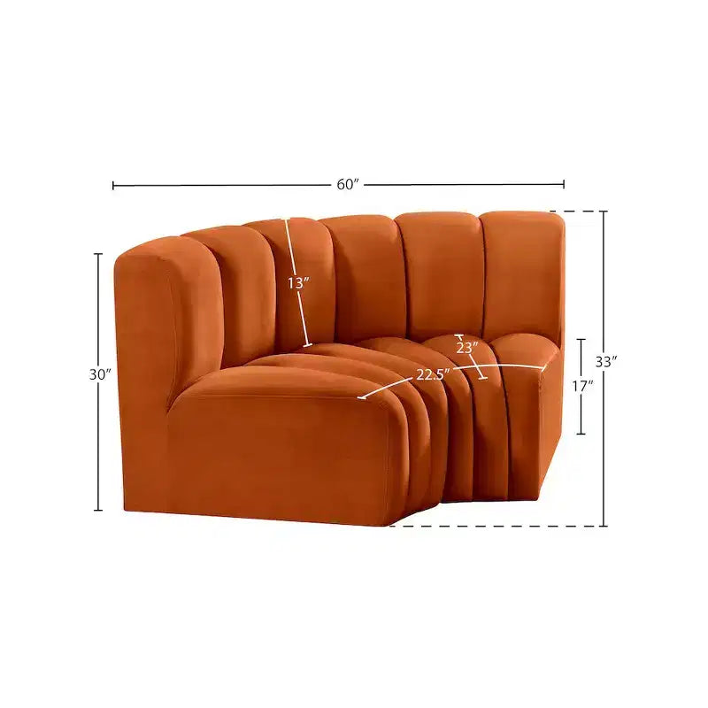Arc Velvet Modular Sofa