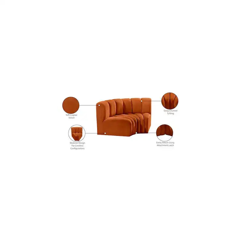Arc Velvet Modular Sofa