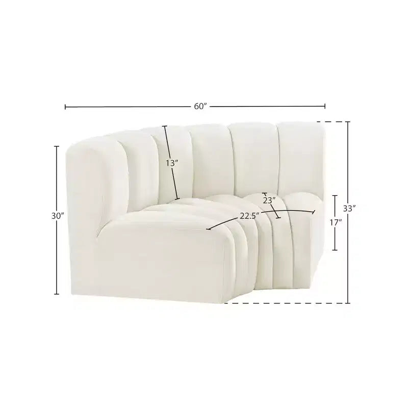 Arc Velvet Modular Sofa