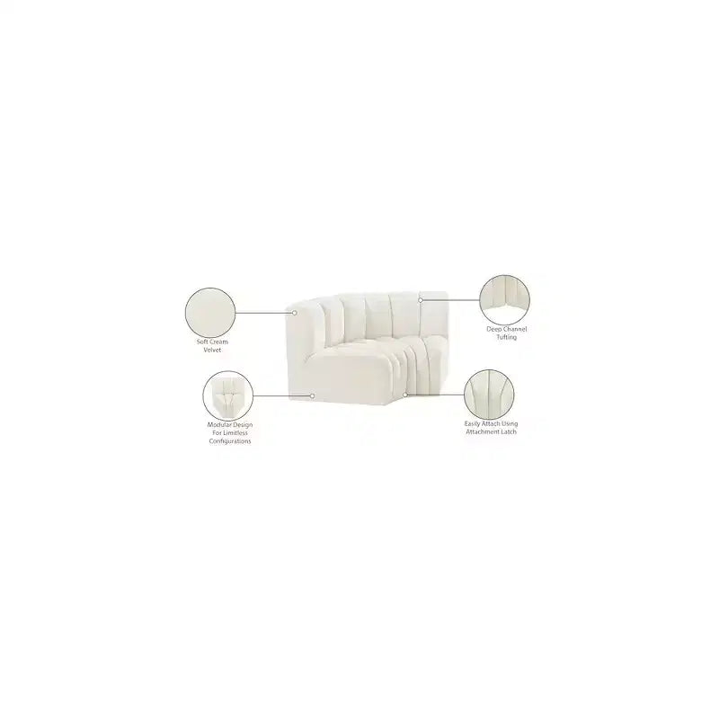 Arc Velvet Modular Sofa