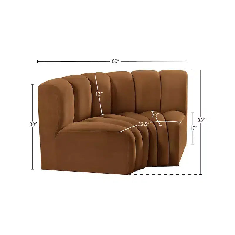 Arc Velvet Modular Sofa