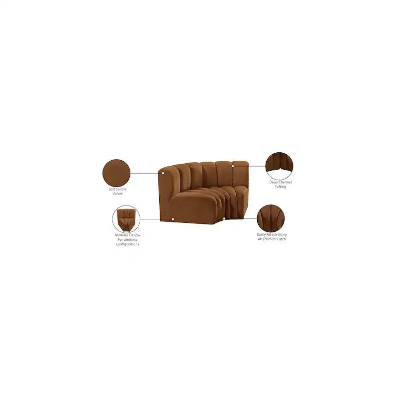 Arc Velvet Modular Sofa