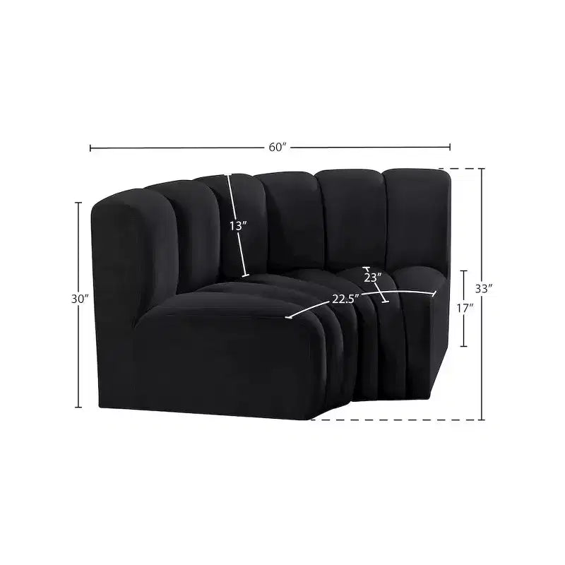 Arc Velvet Modular Sofa