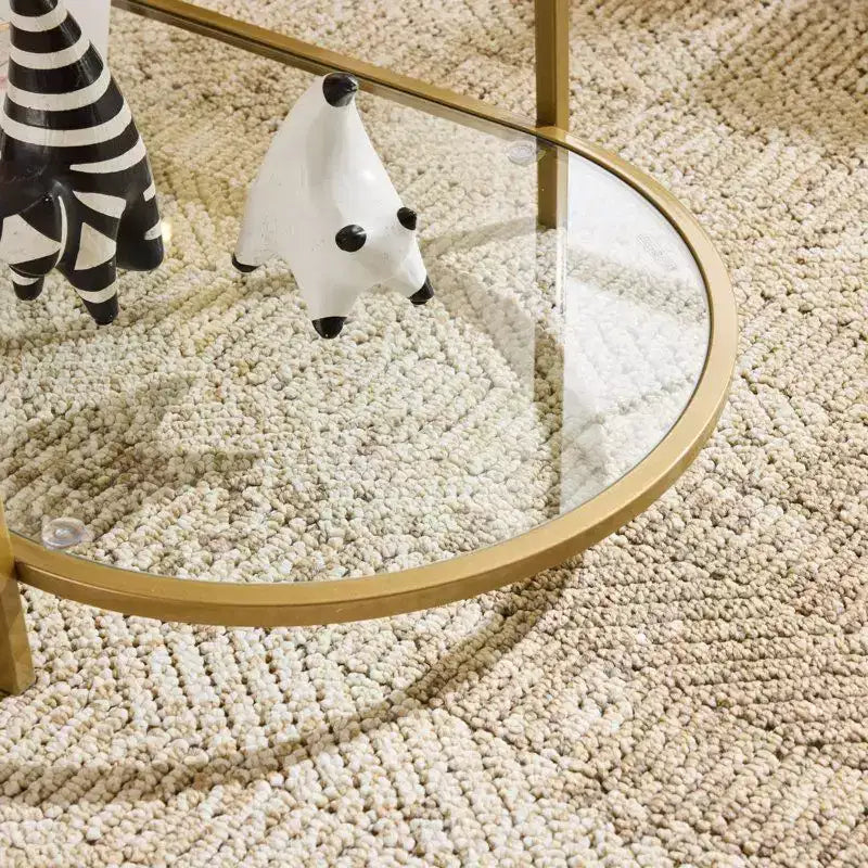 Oval Glass Coffee Table