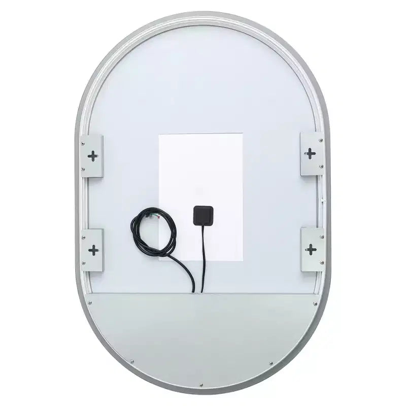 Aluminum LED Oval Mirror - LMR1007 - White