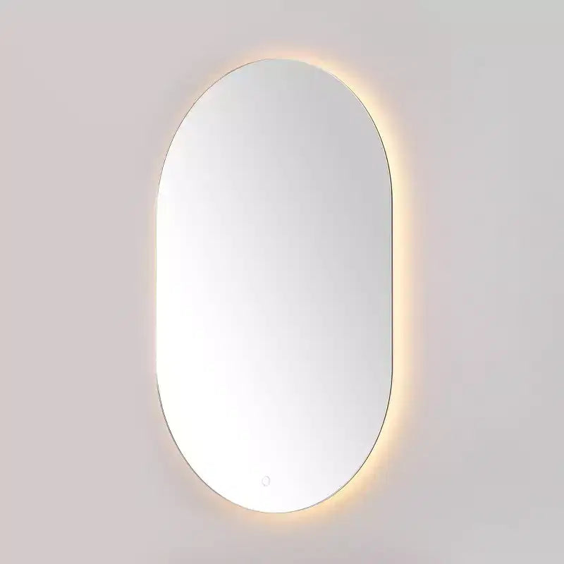 Aluminum LED Oval Mirror - LMR1007 - White