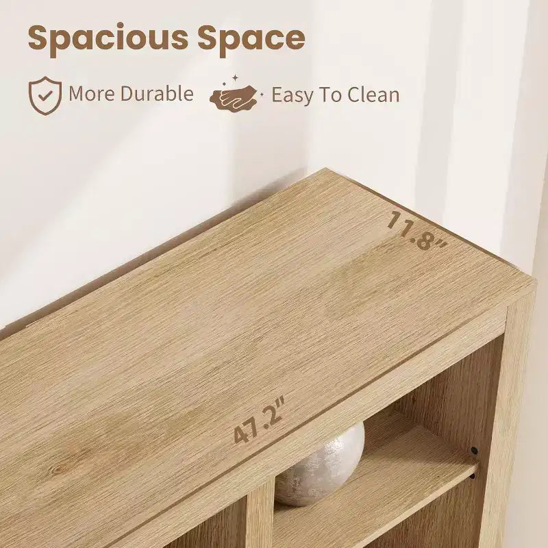 72 Tall Book Shelf with Storage, Farmhouse Floor Standing Bookcase,Book Shelf with 4 Drawers, Freestanding Display Storage Shelves for Home Offices
