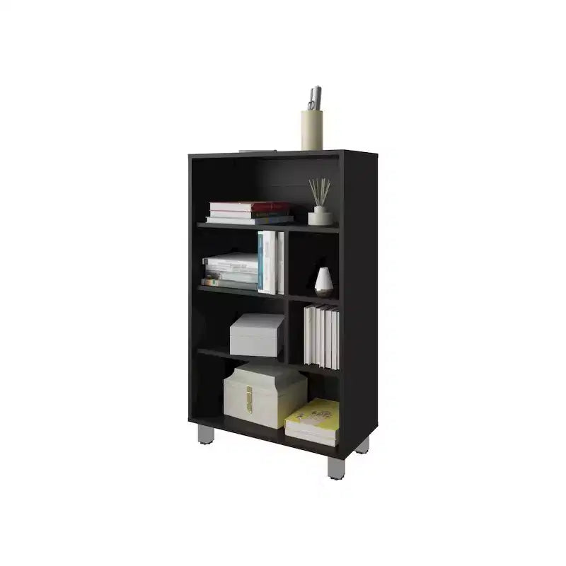 Bookcase in Melamine with Six Shelves