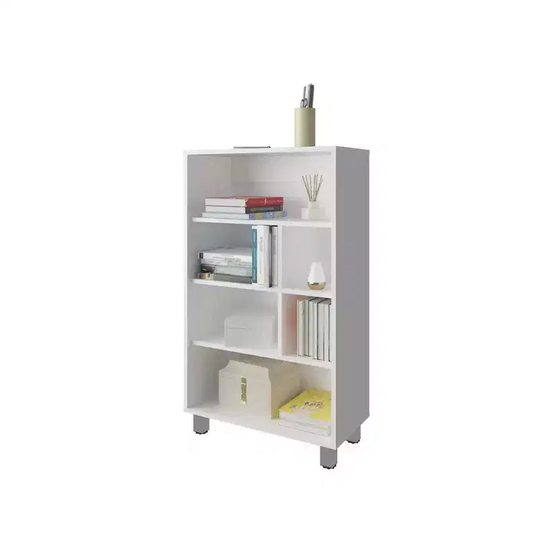 Bookcase in Melamine with Six Shelves