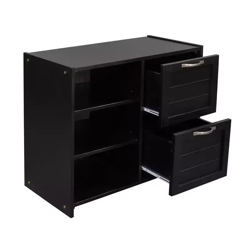 Twin Loft Bed with Slide, Wood Loft Bed Twin Size, Low Twin Size Loft Bed Frame with Cabinets and Shelves