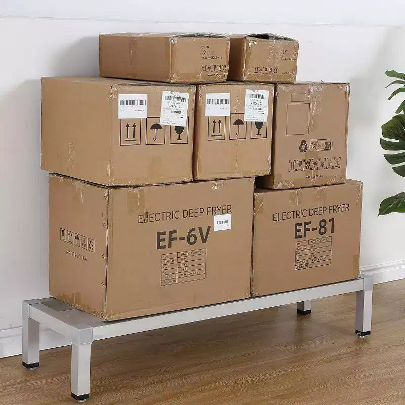 Aluminum Dunnage Rack Weight Capacity Off-Floor Storage Shelf for Grocery Stores & Kitchens