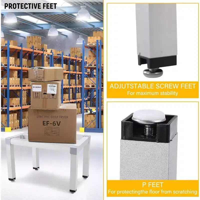 Aluminum Dunnage Rack Weight Capacity Off-Floor Storage Shelf for Grocery Stores & Kitchens