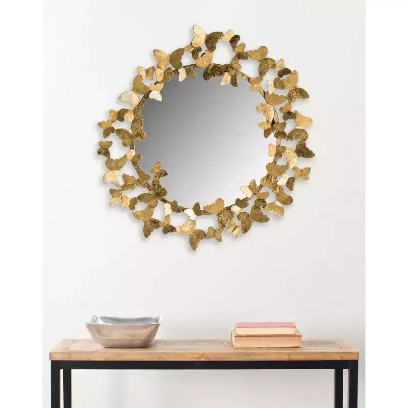 Butterfly Mirror - 27 x 27 - MIR4083 - Gold