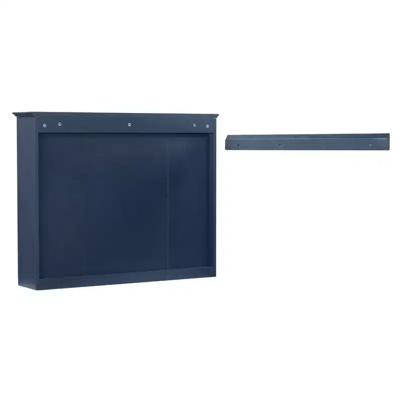 35 x 27.5 Bathroom Mirror Cabinet with 6 Open Shelves, Wall Mounted Medicine Cabinet (No Vanity)