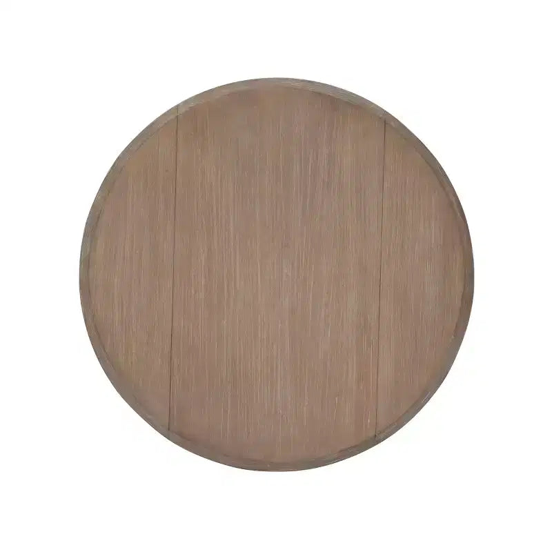Traditional Dining Tables Rustic Brown - Linon: Solid Wood, Seats 4, 42" Diameter