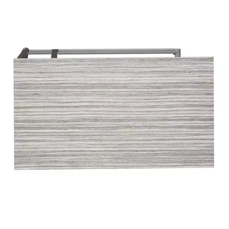 Contemporary Iron and Wood Accent Table Light Gray: Sofa Side, 26-Inch High C-Table