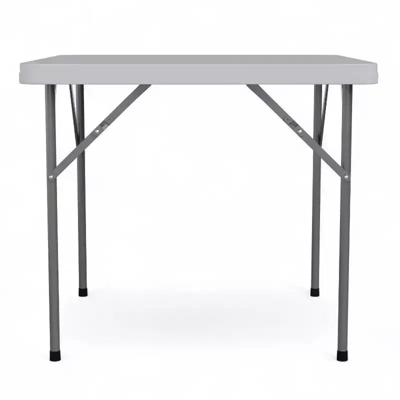 34.25 Square Granite White Plastic Folding Table - Event Folding Table