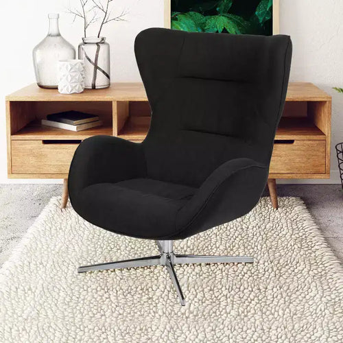 Fauteuil d'appoint pivotant rétro pour la maison et le bureau