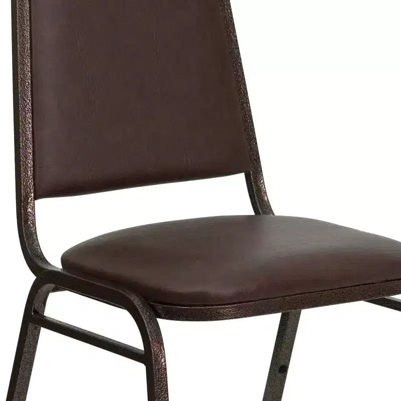 Trapezoidal Back Stacking Banquet Dining Chair - 1.5 Thick Seat
