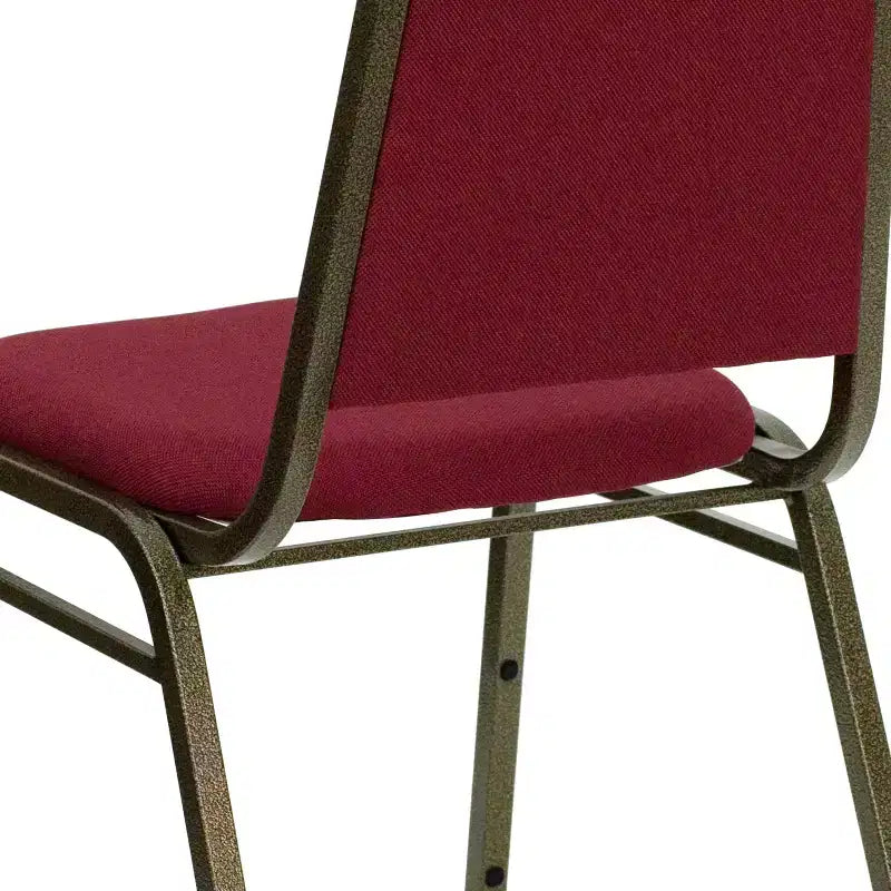 Trapezoidal Back Stacking Banquet Dining Chair - 1.5 Thick Seat