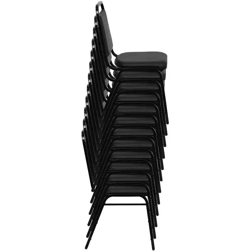 Trapezoidal Back Stacking Banquet Dining Chair - 1.5 Thick Seat