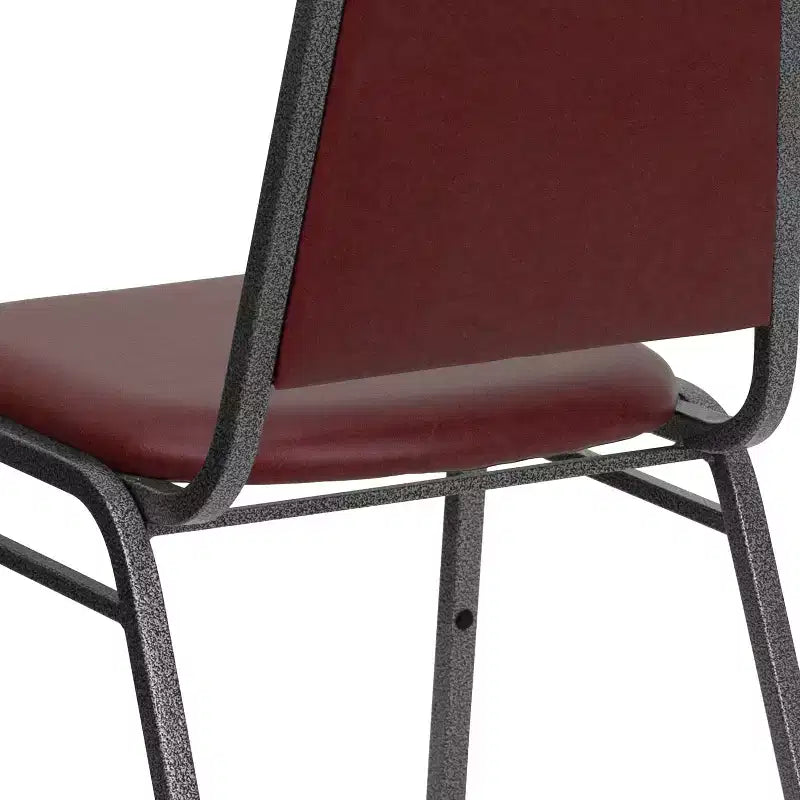 Trapezoidal Back Stacking Banquet Dining Chair - 1.5 Thick Seat