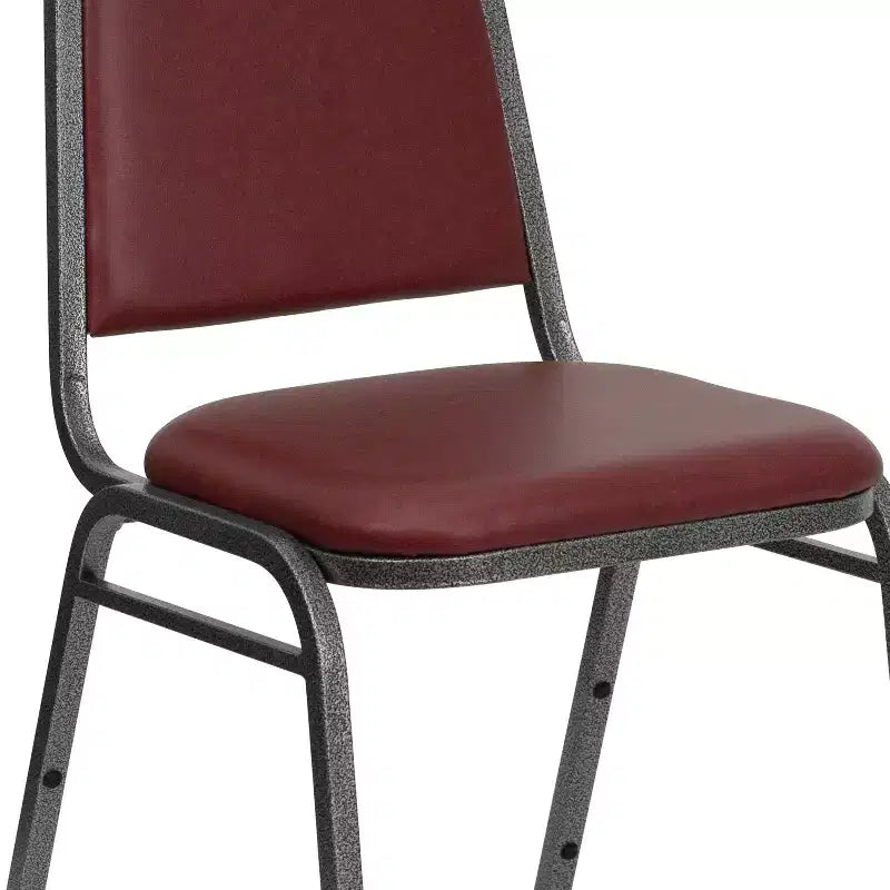 Trapezoidal Back Stacking Banquet Dining Chair - 1.5 Thick Seat